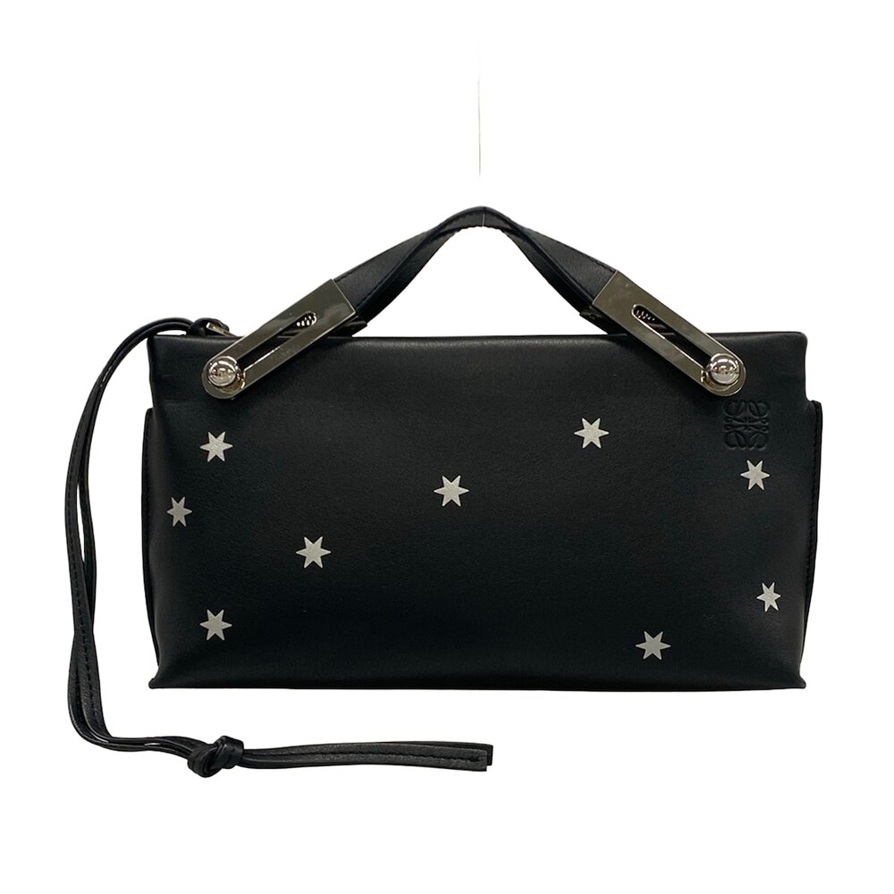 Loewe Missy Handbag 327.30ES28 Black Silver